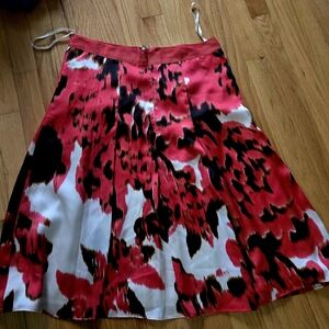 Floral Red and Black Women's Skirt